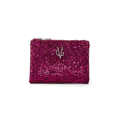 VG bustina piccola glitter fucsia