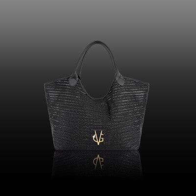 VG Shopper rafia nera