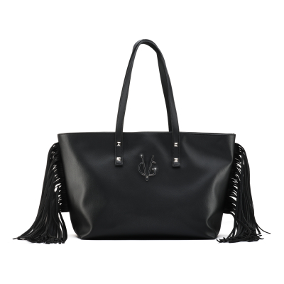 VG Shopping nera & frange nero
