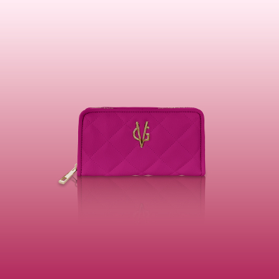 VG Portafoglio trapuntato fucsia