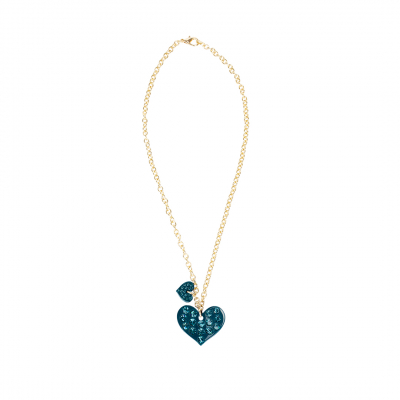 ❤️VG Love-her! Teal heart necklace