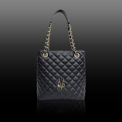 VG City  Shopper trapuntata nera