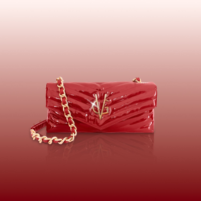 VG VBAG -Baguette lucida True Red Chevron