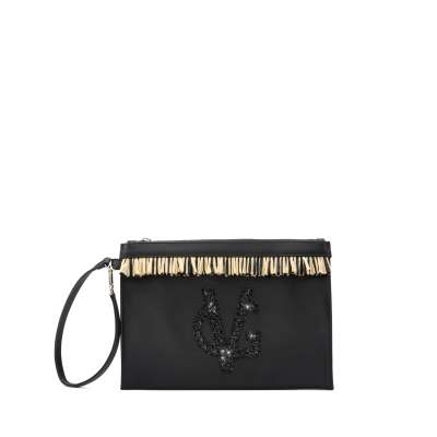 VG SUMMER EDITION - Pochette frange nero bicolor