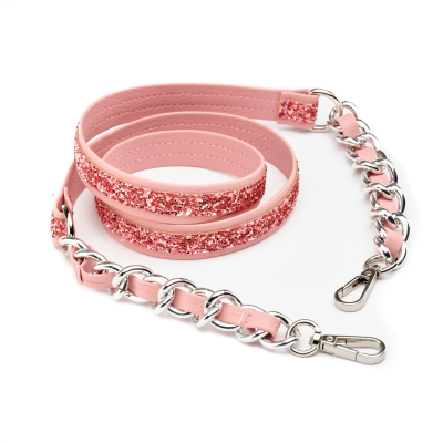 VG tracolla glitter pesca