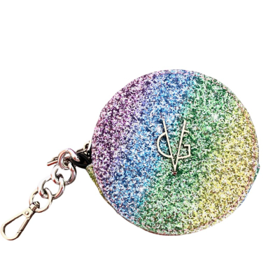 VG Joy-Portamonete tondo glitter rainbow