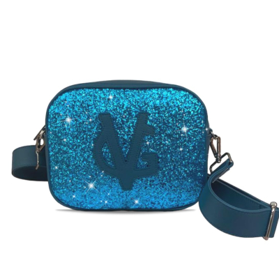 ❤️VG Glitter Power-Borsa a saponetta media ottanio & glitter smeraldo