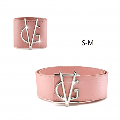 ❤️VG Set -  Bracciale rosa & cintura rosa SM