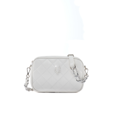 VG Borsa a saponetta piccola tracolla regolabile & logo silver