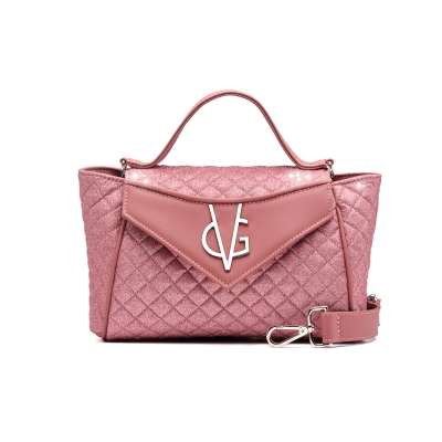 VG Colibri - Sac à main petit glitter fin rose antique