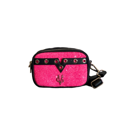 VG Wonder Vali-borsa a tracolla piccola glitter fucsia fluo